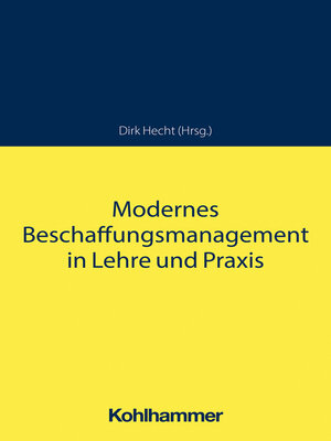cover image of Modernes Beschaffungsmanagement in Lehre und Praxis